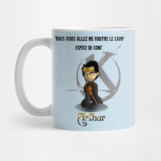 But you're gonna get the hell out of me, you asshole! Mug